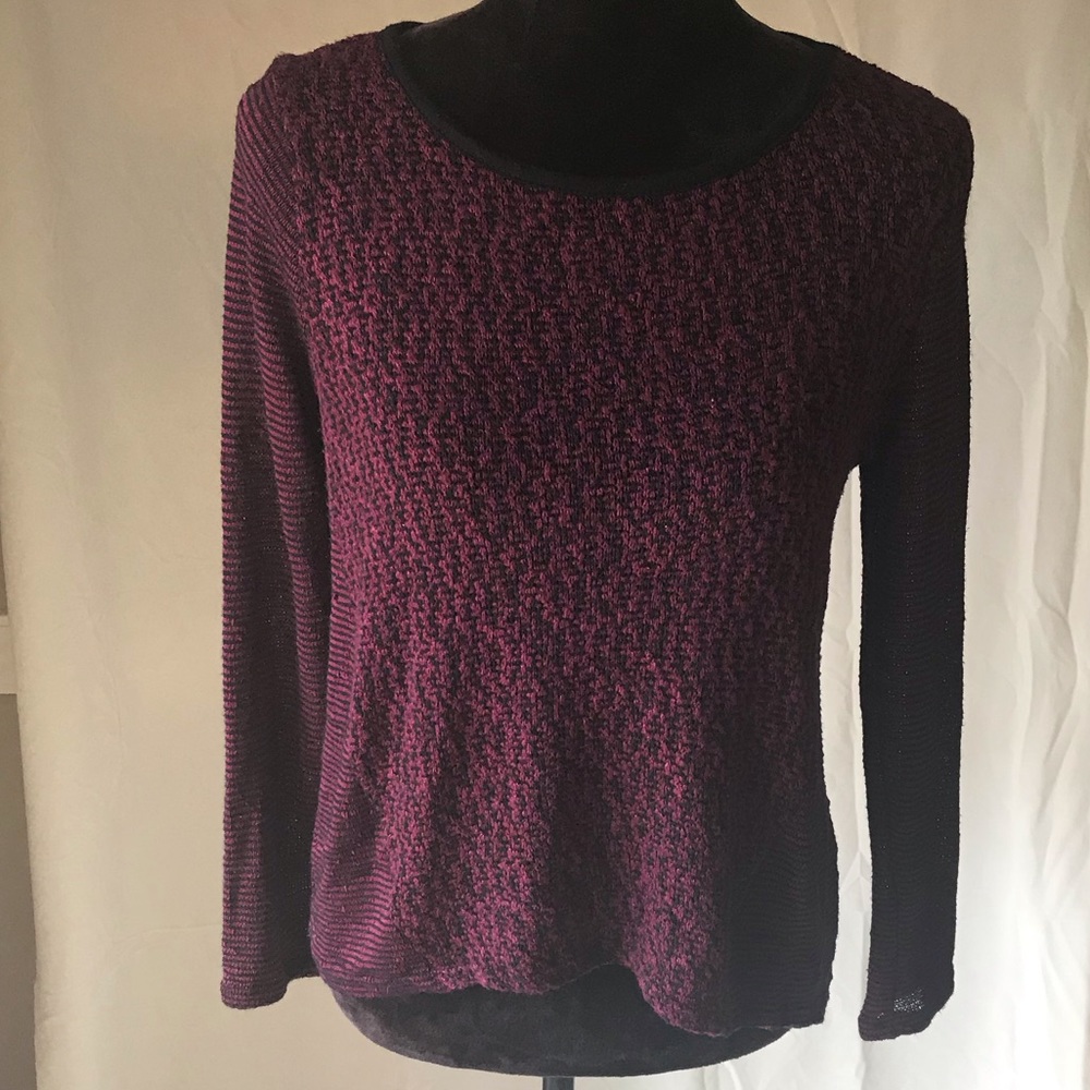IZ Byer long sleeved crochet blouse